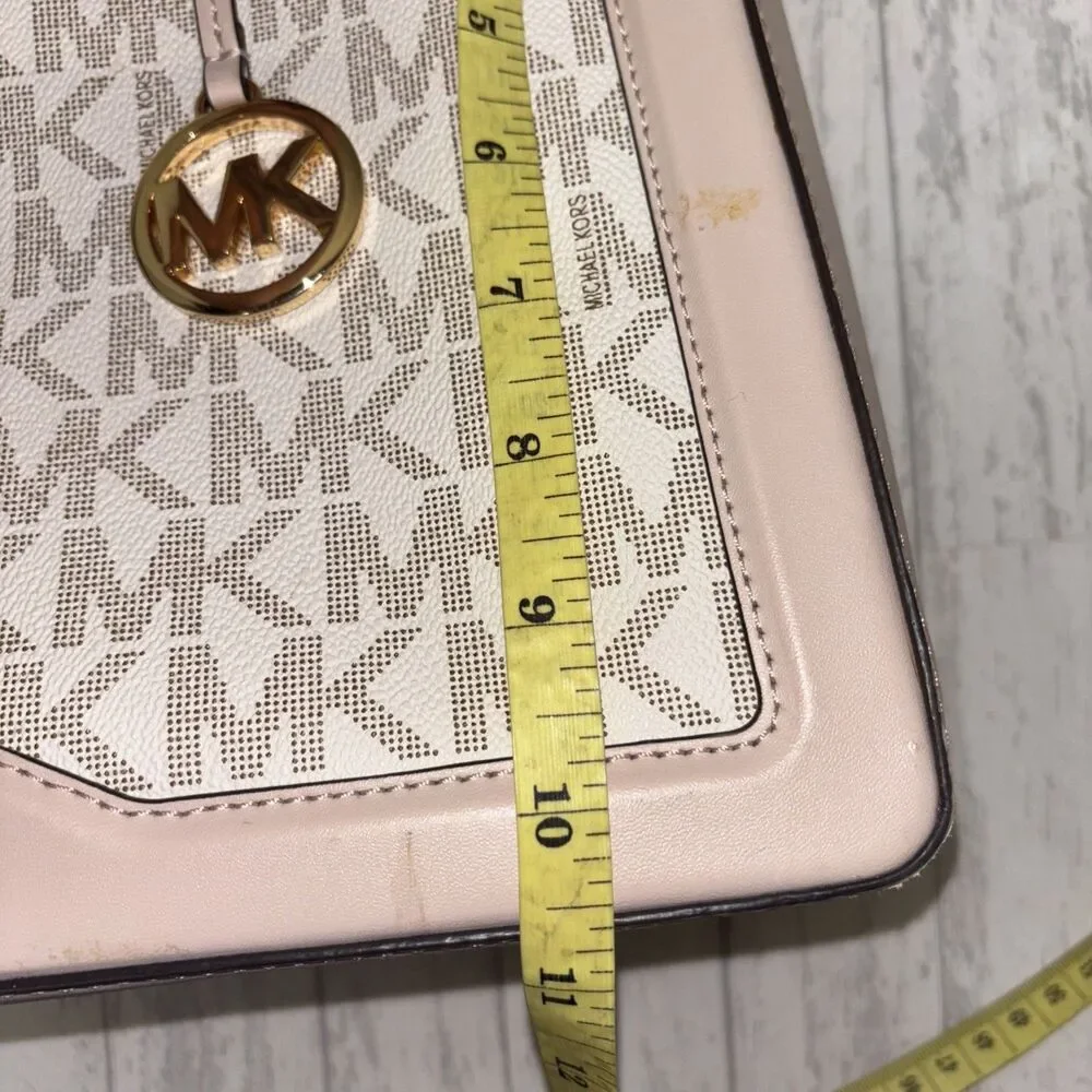 Michael Kors Large Jessie Bag Pink Ivory - Picture 12 of 12